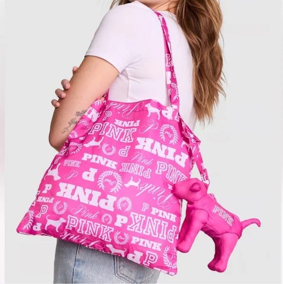 VS PINK Packable Tote Bag NEW LIMITED EDITION - Picture 2 of 7